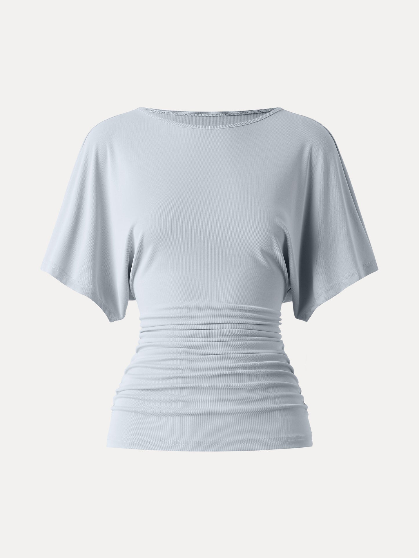 Ruched Waist Flutter Top