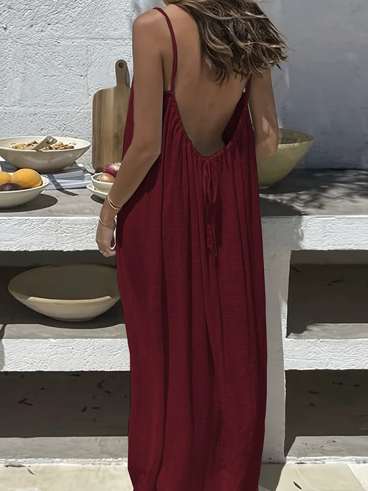 BareBack™ Flow Maxi Dress