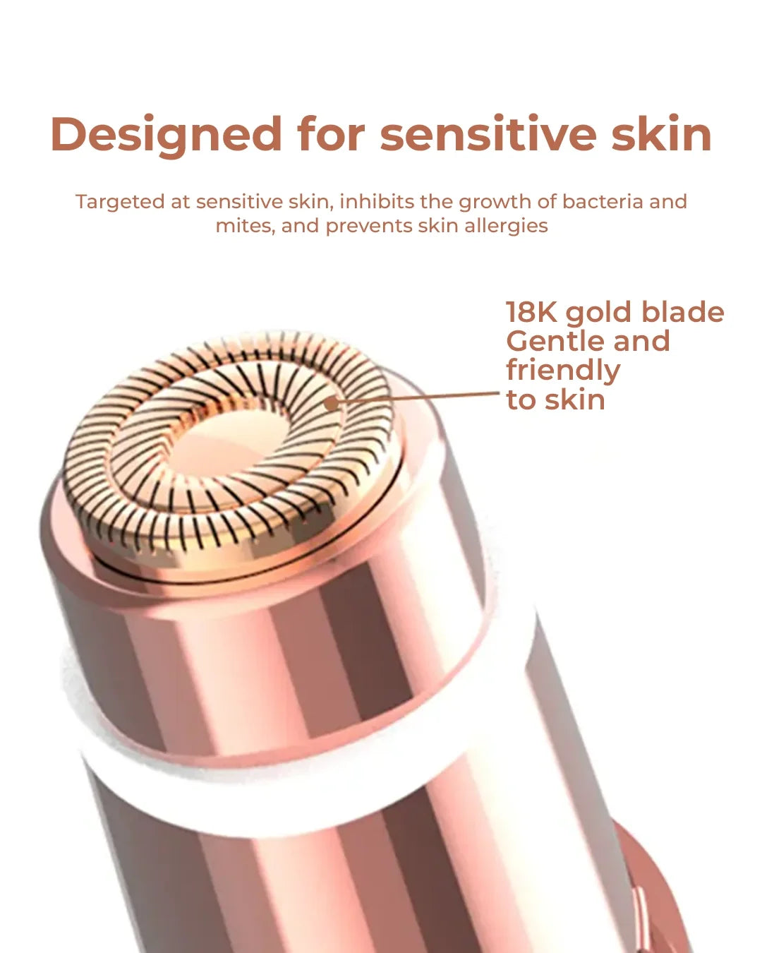 Aurelle Gold Facial Shaver