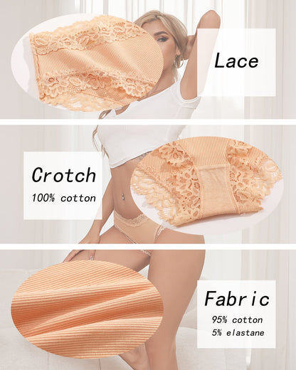 NoLines™ Lace Comfort Thong Set