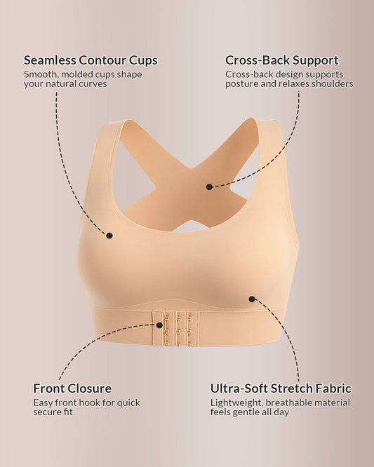 UpRight™ Cross-Back Posture Bra