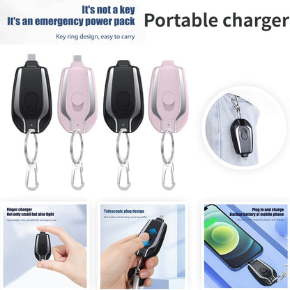 SnapCharge™ - Mini Keychain Power Bank