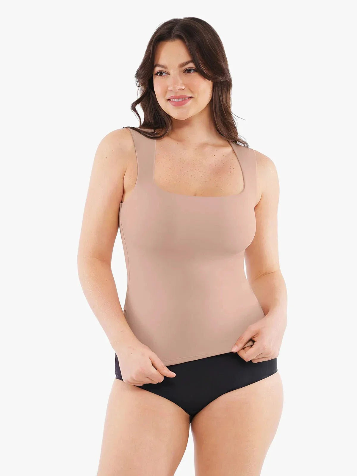 Cloud-Touch Double-Layer Shaping Sleeveless Top