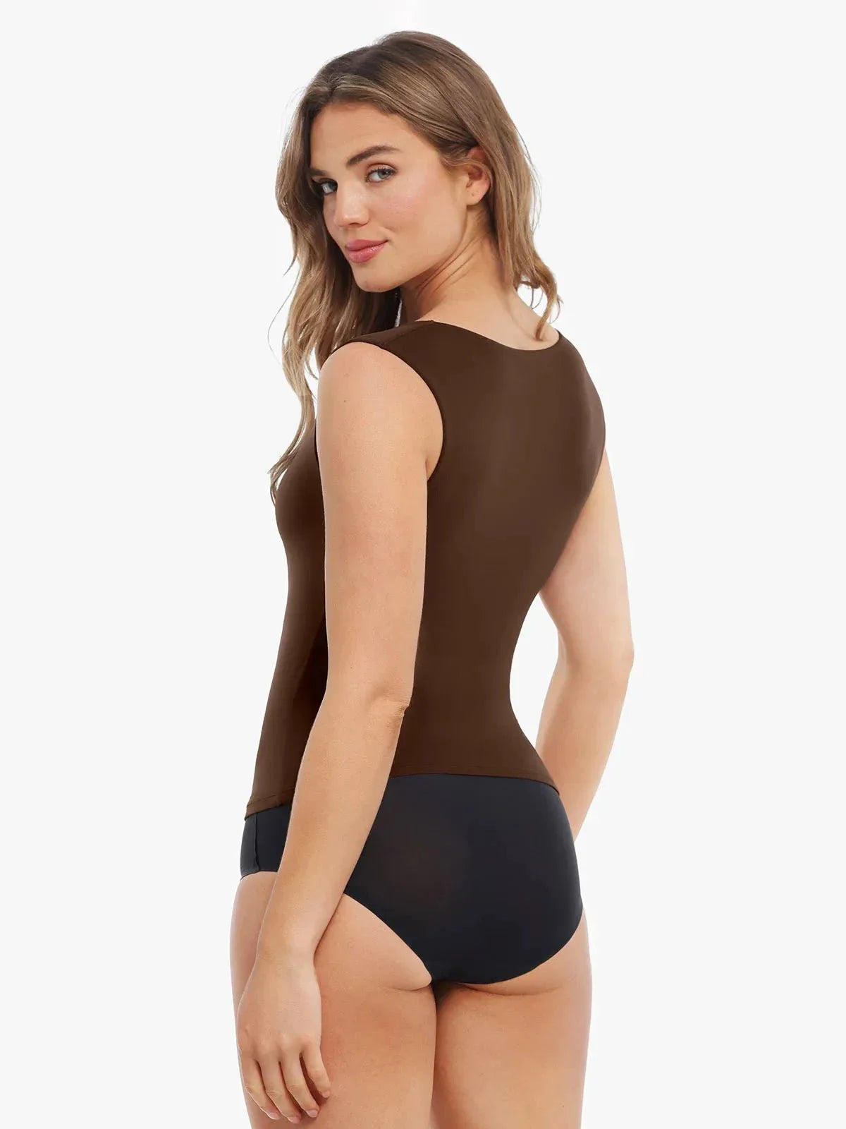 Cloud-Touch Double-Layer Shaping Sleeveless Top