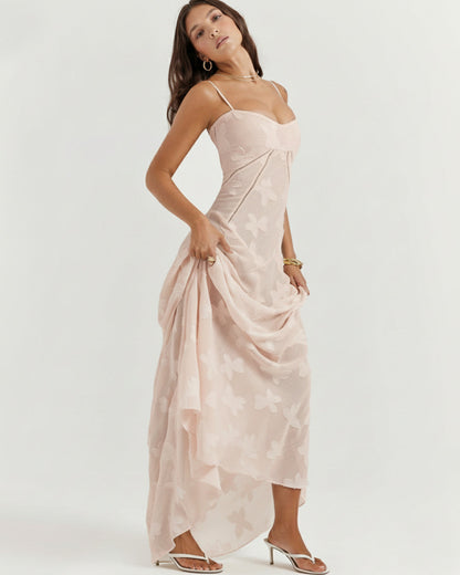 BlushLuxe™ - Corset Maxi Dress