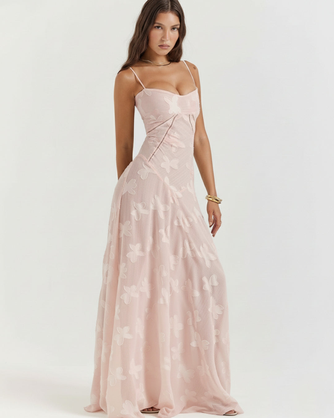 BlushLuxe™ - Corset Maxi Dress
